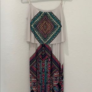 Multi color maxi dress medium